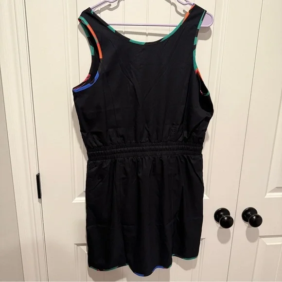 Black Active Dress with Multicolor Accents - Picture 7 of 8